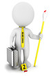 Illustration: 3d white people scientific police 3d white people scientific police
