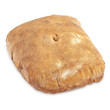 Bread on white background