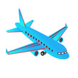 Avion bleu