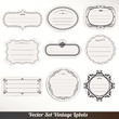 Vector: Vector Frame labels Set ornamental vintage decoration Vector Frame labels Set ornamental vintage decoration