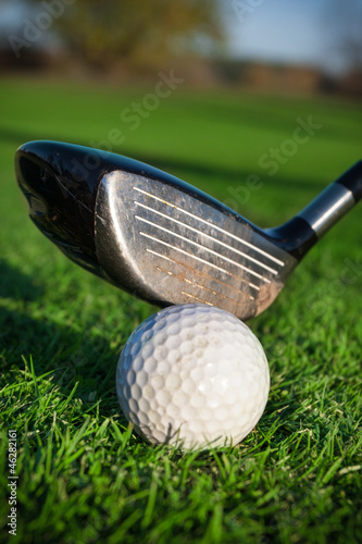 Photo: Golf club and ball Golf club and ball
