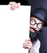 Smart Male Science Professor With Blank Board