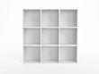 Illustration: white bookcase white bookcase