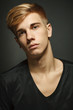 Photo: Closeup of young trendy man Closeup of young trendy man
