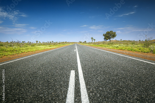 Photo: desert road desert road