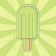 Lime ice cream stick