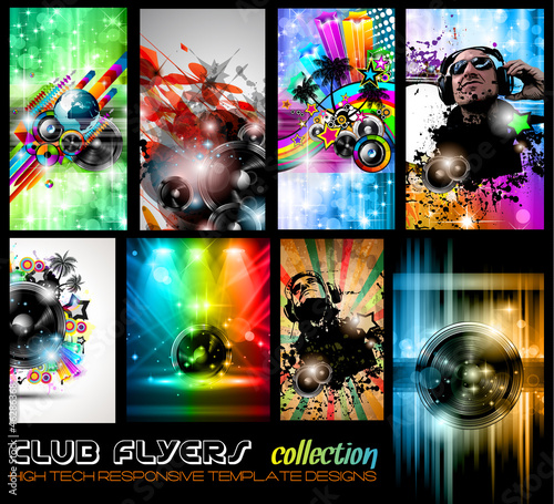 Vector: Club Flyers ultimate collection - High quality Club Flyers ultimate collection - High quality