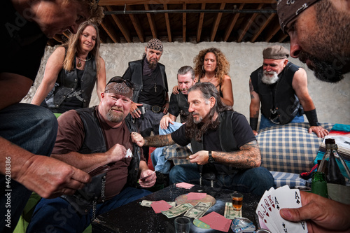 Photo: Aggressive Biker Gang Gamblers Aggressive Biker Gang Gamblers
