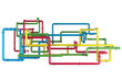 3D Colorful Pipes