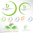 Massage icons - vector illustration