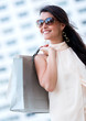 Summery shopping woman