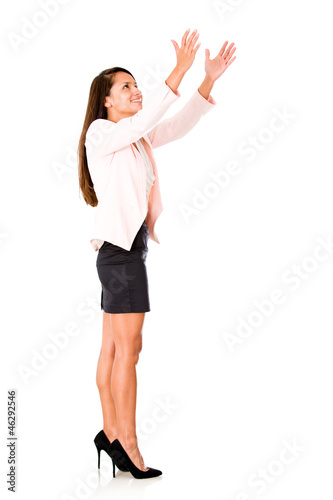 Photo: Business woman handling something Business woman handling something