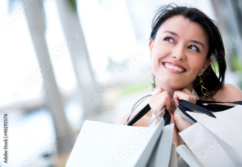 Photo: Very happy shopping woman Very happy shopping woman