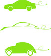 Voitures électriques en vecteur
