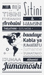 typography with elements of infographics and icons