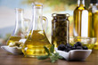 Olive oil and olives 