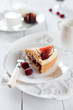 Tart with Cinnamon Cream, fresh figs, and raspberries.