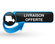 livraison offerte sur bouton web design bleu