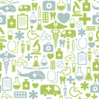 seamless pattern with medical icons