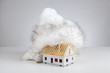 Foto: Unfinished house insulation Unfinished house insulation