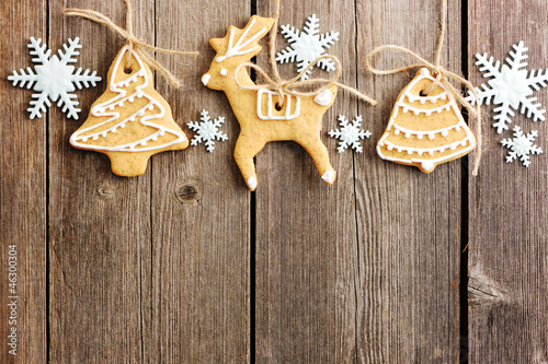 Photo: Christmas homemade gingerbread cookies Christmas homemade gingerbread cookies