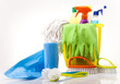 Assorted cleaning products