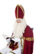 Photo: Sinterklaas and his book Sinterklaas and his book