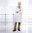senior medical doctor on clinic