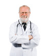 senior medical doctor on clinic