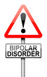 Bipolar disorder concept.