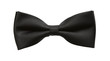 Black bow tie isolated on white background