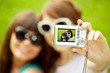 Photo session two women outdoors