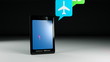 multimedia phone with a dark background