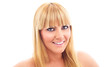 Photo: Close-up portrait of a young woman with beautiful eyes Close-up portrait of a young woman with beautiful eyes