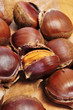 roasted chestnuts, typical snack in All Saints Day in Spain