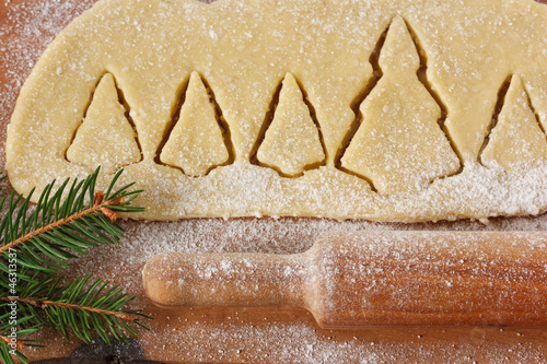 Photo: Christmas trees cookies. Christmas trees cookies.