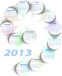 Vector: Vector calendar 2013 (week starts on Sunday) Vector calendar 2013 (week starts on Sunday)