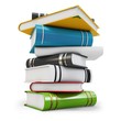 3d new pile of books