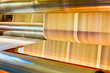 Inside a newspaper press