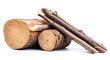 Cut logs  . Renewable  energy.