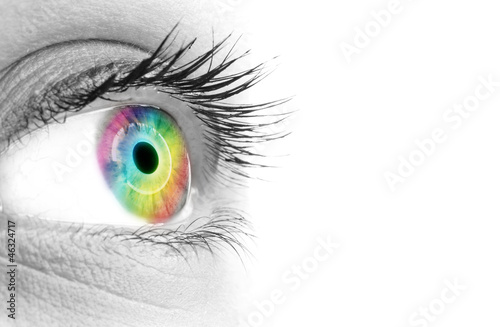 Photo: Oeil arc-en-ciel Oeil arc-en-ciel