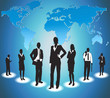 Global Business People with World