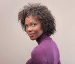 Black Woman in Violet