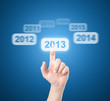 Photo: Finger selects touchscreen 2013 Finger selects touchscreen 2013