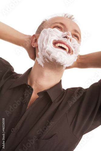 Photo: portrait of happy caucasian man portrait of happy caucasian man