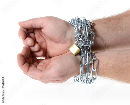 Photo: hand in chains hand in chains