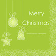 Vector: Beautiful Christmas card with Christmas decorations Beautiful Christmas card with Christmas decorations