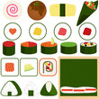 Vector: Japanese Cuisine - Maki (Rolled Sushi) Japanese Cuisine - Maki (Rolled Sushi)