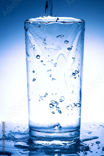 Photo: glass of water beverage showing healthy lifestyle glass of water beverage showing healthy lifestyle