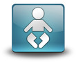 Light Blue 3D Effect Icon "Nursery"